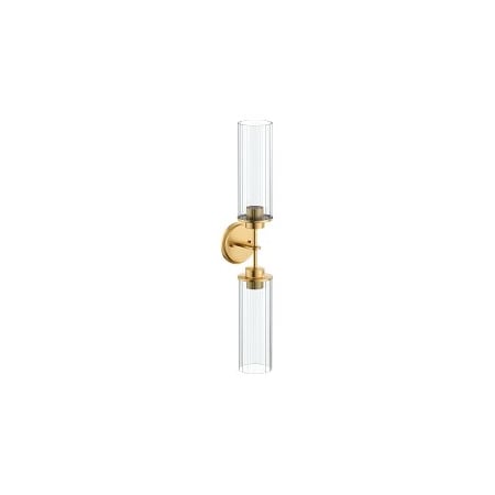 Moen Greenfield Two Globe Bath Light in Brushed Gold YB1762BG